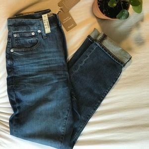 NWT High-Rise Slim Boyjean in Evangeline Wash